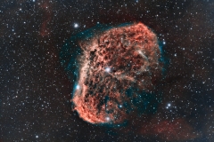 NGC6888 Crescent Nebula at F7 with Asi294MC Pro and L-Enhance 2" Filter and 50-60 min of L-Pro - 22.1 hours total