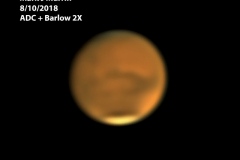 Mars 08-10-2018 Adc with 2x barlow on 8SE