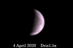 Venus 4-4-20 on Baader U Filter with Asi294MC Pro 216x200 Drizzled 1.5x to 324x300 (original size)