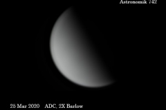 Venus with 742 IR Pass Filter + asi224MC + ADC + 2X Barlow Original Size 528x416