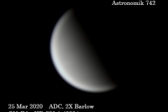 Venus with 742 IR Pass Filter + asi224MC + ADC + 2X Barlow Original Size 512x408